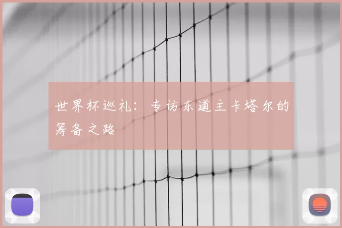 世界杯巡礼:专访东道主卡塔尔的筹备之路